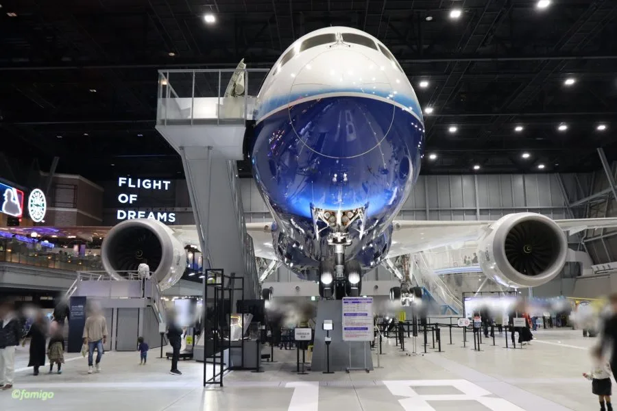 正面から見た787