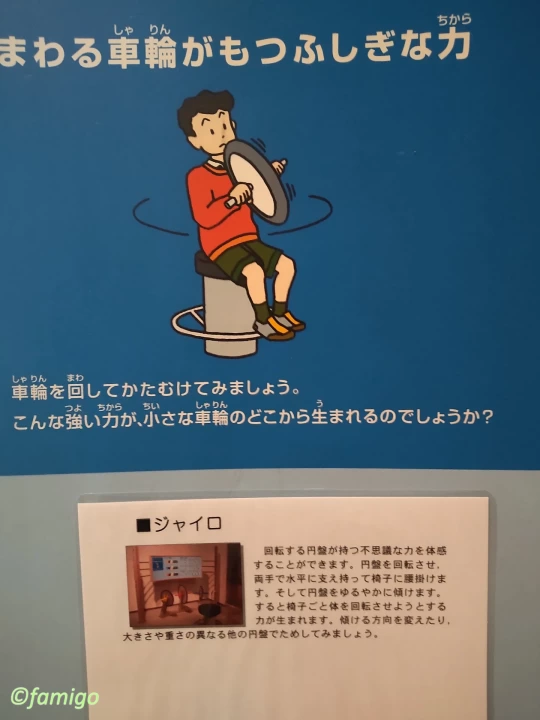 徳島県子ども科学館のジャイロ説明