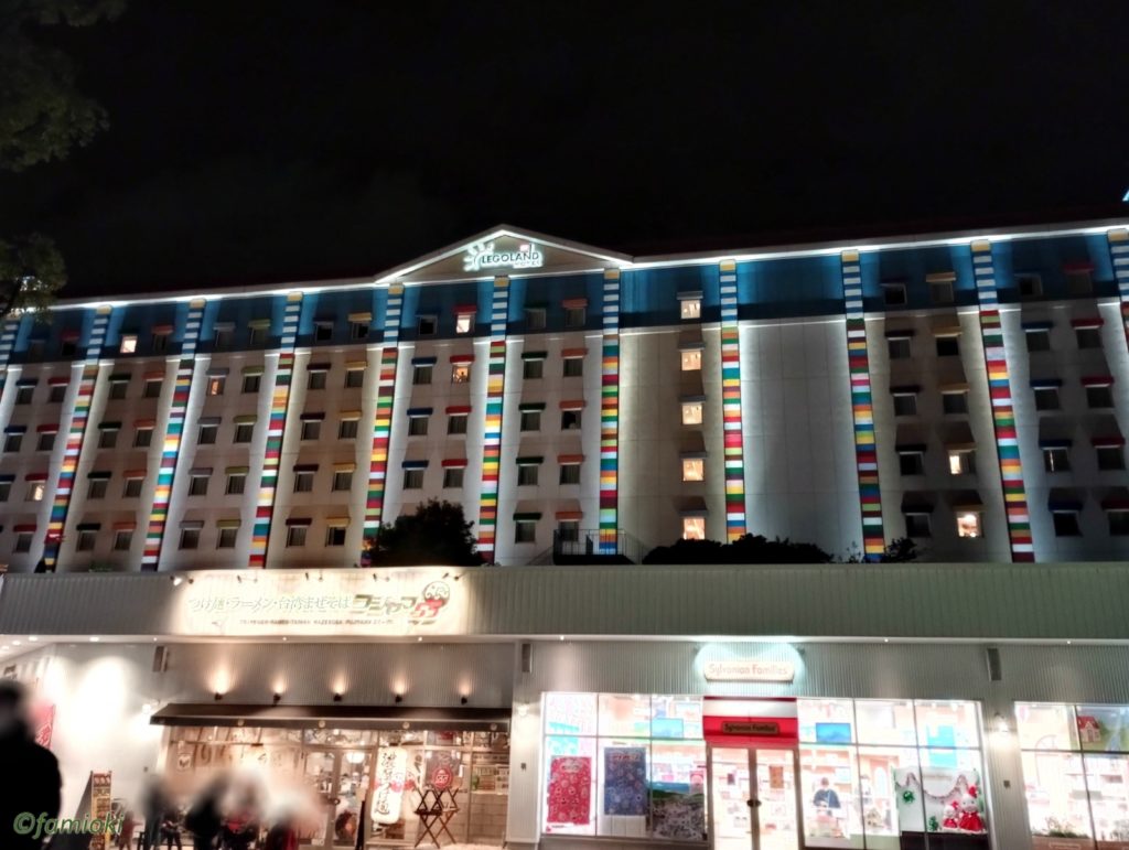 夜のレゴランドホテル